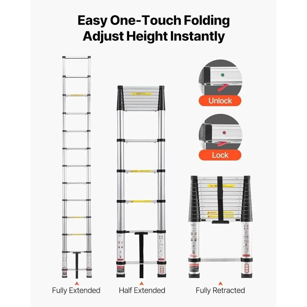 Telescoping ladder detail display